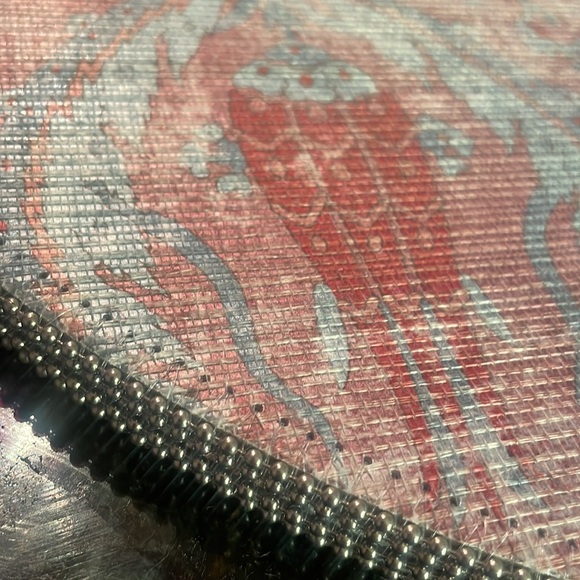 NICOLETTE MAYER RED BYZANTINE BEADED SMOOTH PLACEMATS (4) - Picture 2 of 4